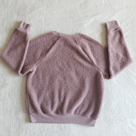 UNIVERSAL THREAD Sherpa Scoop Neck Raglan Pullover Mauve Sweater SZ XS - Picture 4 of 12